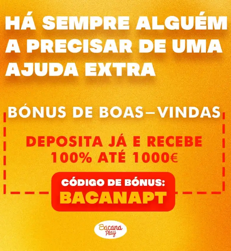 Oferta de bienvenida de BacanaPlay con código BACANAPT para obtener hasta 1000€